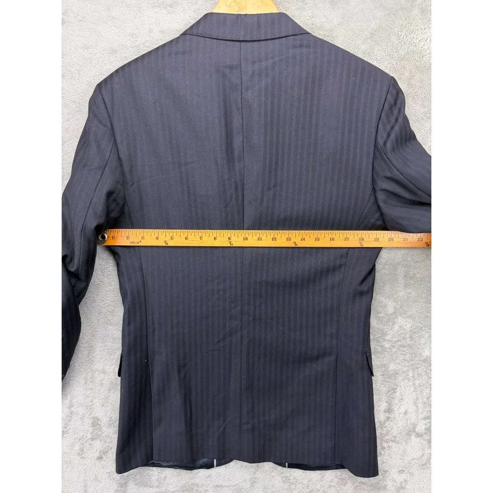 Ermenegildo Zegna Men's Trofeo‎ Blazer 36SH Navy Striped Wool